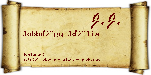 Jobbágy Júlia névjegykártya