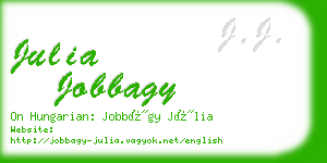 julia jobbagy business card